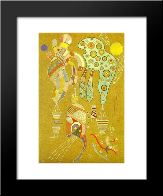 Untitled 20x24 Black Modern Wood Framed Art Print Poster by Kandinsky, Wassily