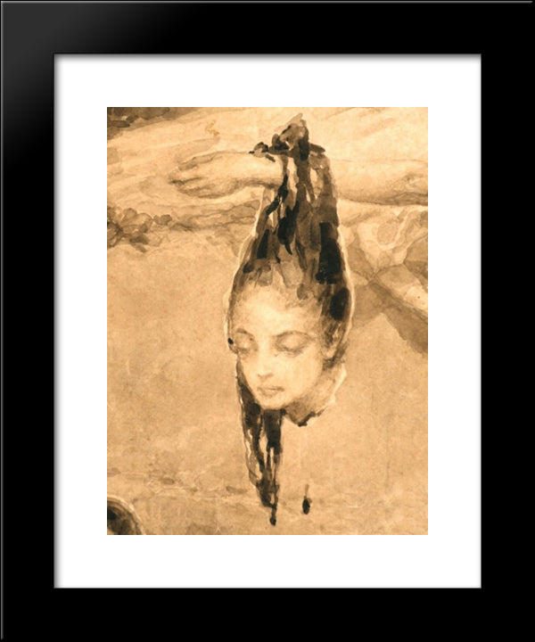 Daughter Of Cairo (Detail) 20x24 Black Modern Wood Framed Art Print Poster by Kotarbinski, Wilhelm