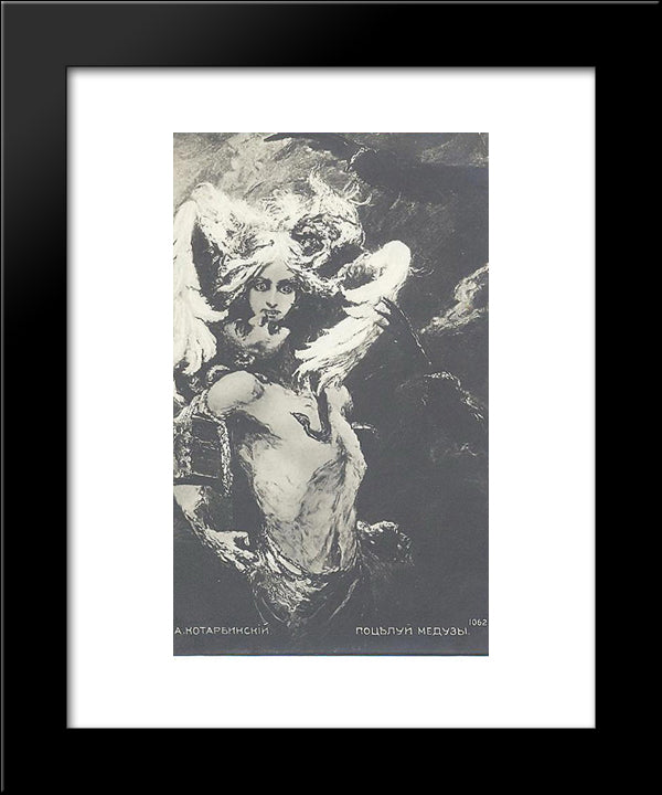 Kiss Of Medusa 20x24 Black Modern Wood Framed Art Print Poster by Kotarbinski, Wilhelm