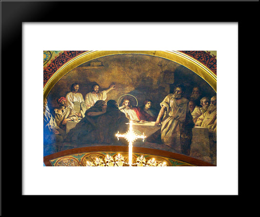 Last Supper 20x24 Black Modern Wood Framed Art Print Poster by Kotarbinski, Wilhelm