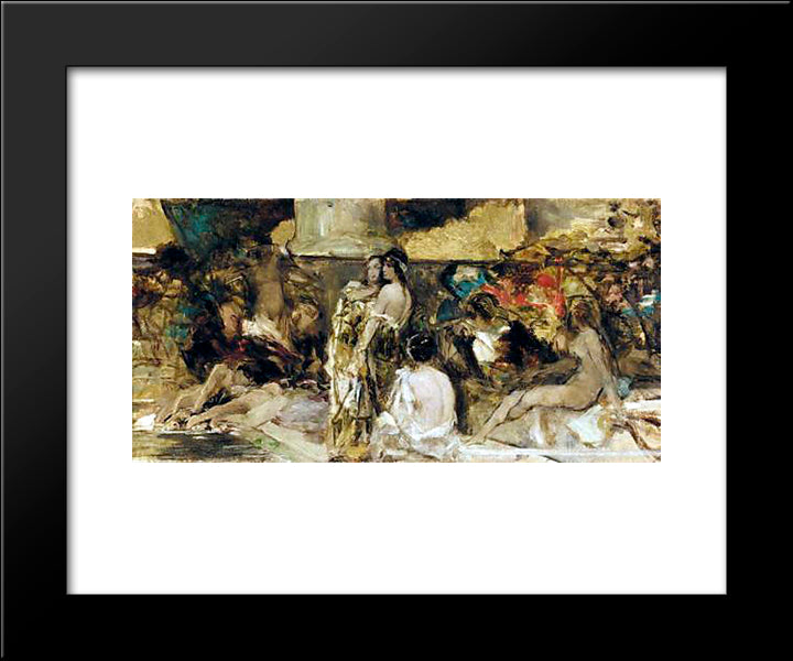 Roman Holiday 20x24 Black Modern Wood Framed Art Print Poster by Kotarbinski, Wilhelm
