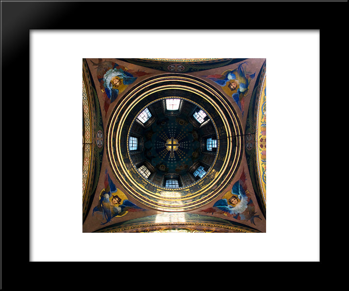 Small Dome - Seraphs 20x24 Black Modern Wood Framed Art Print Poster by Kotarbinski, Wilhelm