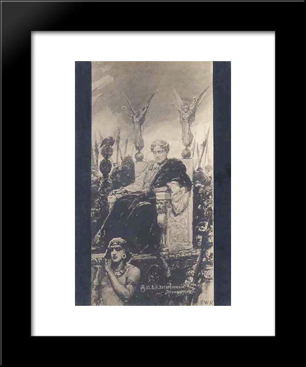 Triumphant 20x24 Black Modern Wood Framed Art Print Poster by Kotarbinski, Wilhelm