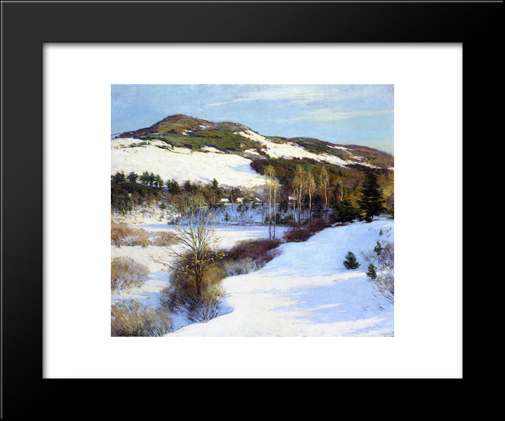 Cornish Hills 20x24 Black Modern Wood Framed Art Print Poster by Metcalf, Willard