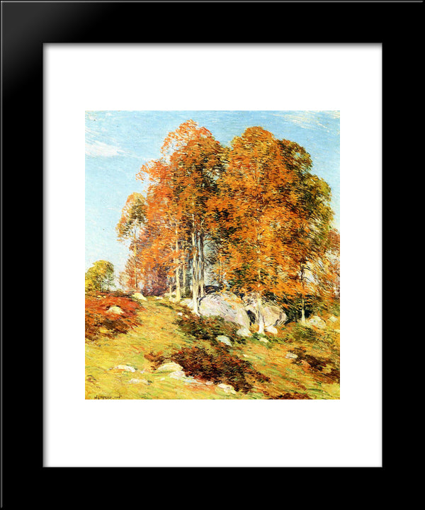 Early October 20x24 Black Modern Wood Framed Art Print Poster by Metcalf, Willard