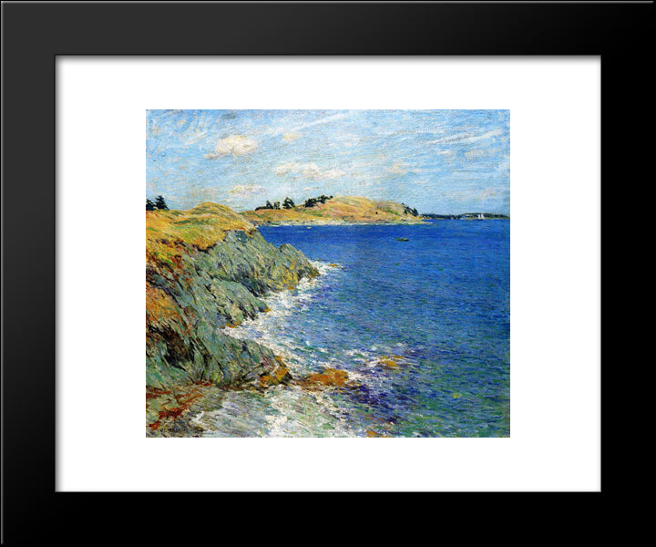 Ebbing Tide, Version Two 20x24 Black Modern Wood Framed Art Print Poster by Metcalf, Willard
