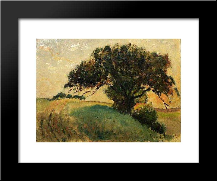 French Landscape 20x24 Black Modern Wood Framed Art Print Poster by Metcalf, Willard