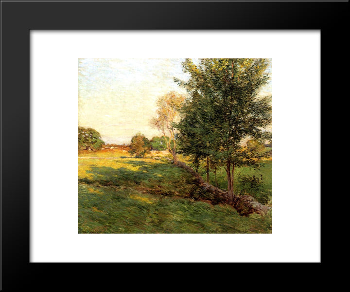 Lenghtening Shadows 20x24 Black Modern Wood Framed Art Print Poster by Metcalf, Willard