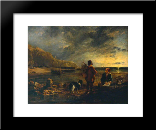 Early Morning - Cromer 20x24 Black Modern Wood Framed Art Print Poster by Collins, William