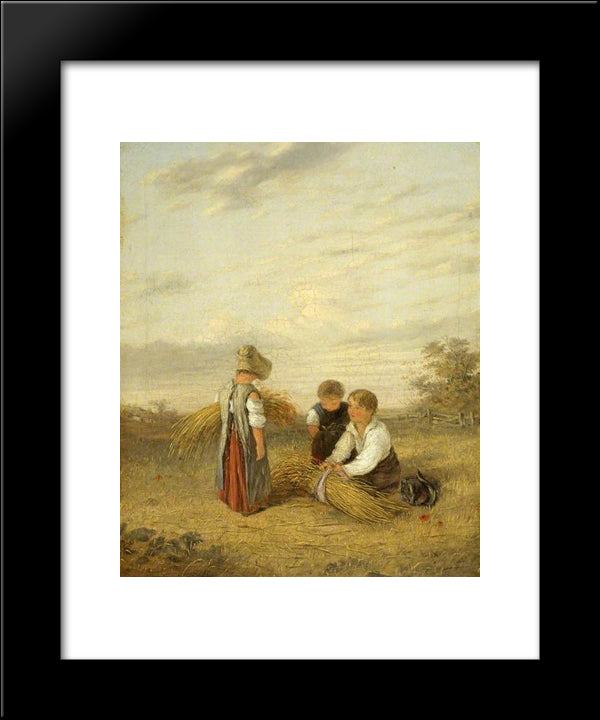 Harvest Time 20x24 Black Modern Wood Framed Art Print Poster by Collins, William