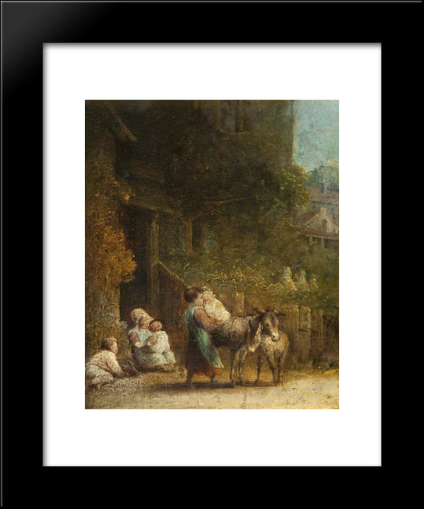 My Favourite Cottage 20x24 Black Modern Wood Framed Art Print Poster by Collins, William