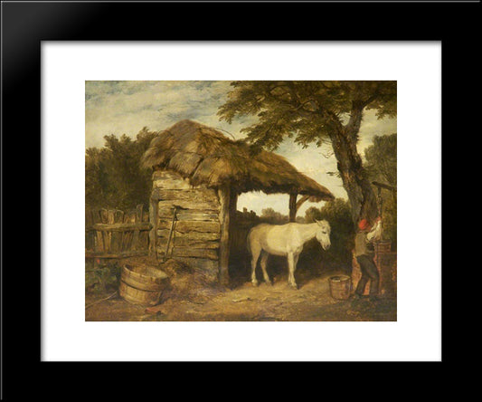 Rustic Shed 20x24 Black Modern Wood Framed Art Print Poster by Collins, William