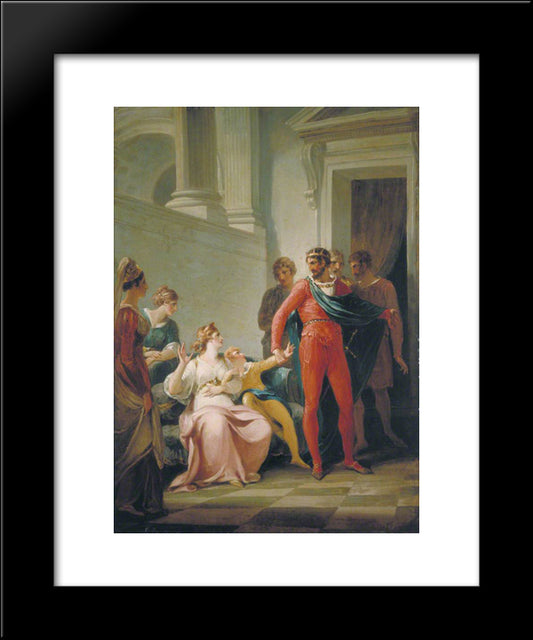 Scene From Shakespeare'S 'The Winter'S Tale' (Act Ii, Scene 1) 20x24 Black Modern Wood Framed Art Print Poster by Hamilton, William