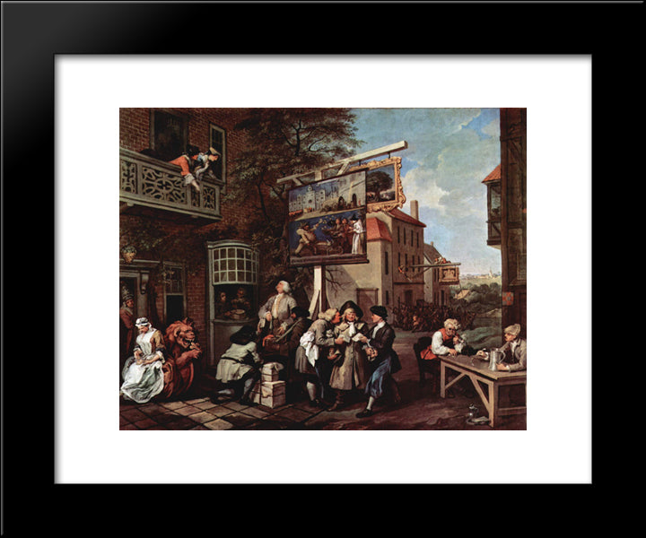 Election Propaganda 20x24 Black Modern Wood Framed Art Print Poster by Hogarth, William