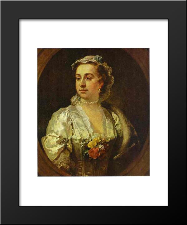 Mrs Catherine Edwards 20x24 Black Modern Wood Framed Art Print Poster by Hogarth, William