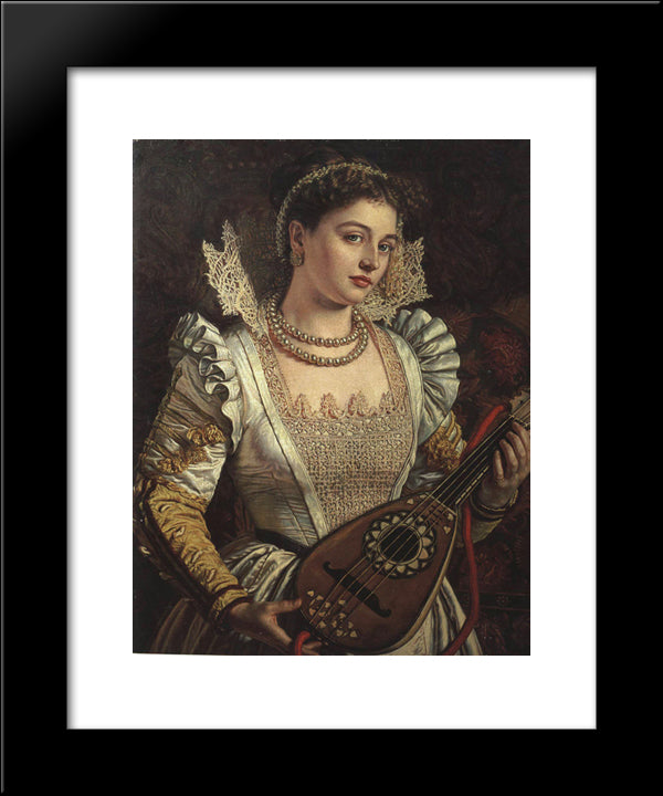 Bianca 20x24 Black Modern Wood Framed Art Print Poster by Hunt, William Holman