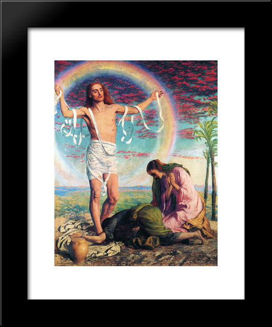 Christ And The Two Marys 20x24 Black Modern Wood Framed Art Print Poster by Hunt, William Holman