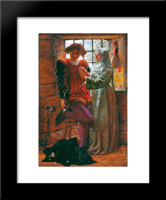 Claudio And Isabella 20x24 Black Modern Wood Framed Art Print Poster by Hunt, William Holman