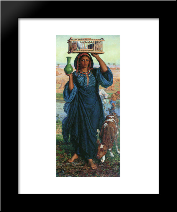 The Afterglow In Egypt, 19Th Century 20x24 Black Modern Wood Framed Art Print Poster by Hunt, William Holman