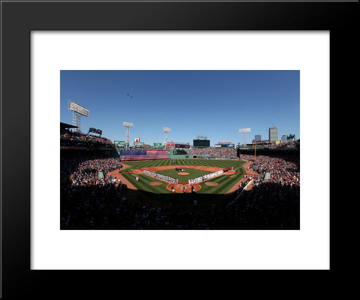Fenway Park 20x24 Black Modern Wood Framed Art Print Poster