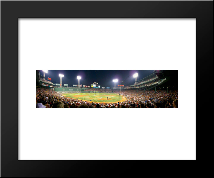 Fenway Park 20x24 Black Modern Wood Framed Art Print Poster