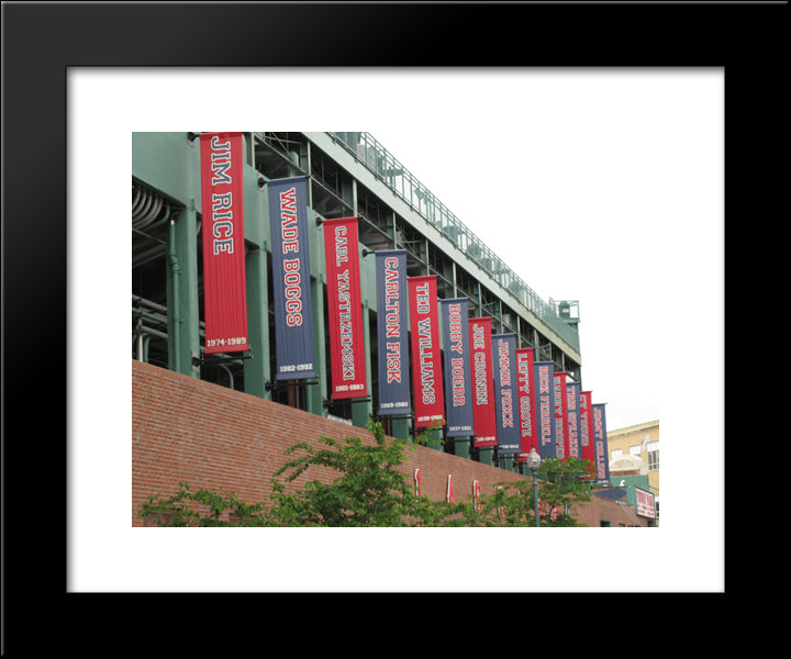 Fenway Park 20x24 Black Modern Wood Framed Art Print Poster