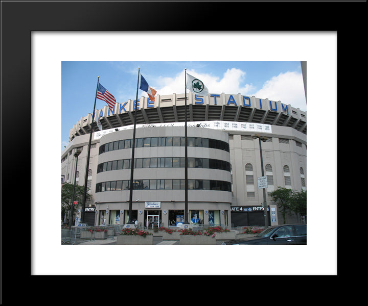Yankee Stadium 20x24 Black Modern Wood Framed Art Print Poster