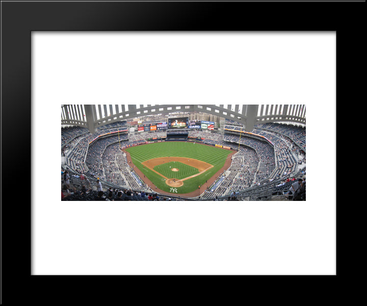 Yankee Stadium 20x24 Black Modern Wood Framed Art Print Poster