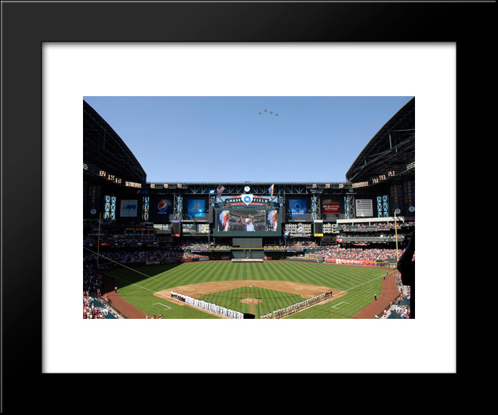 Chase Field 20x24 Black Modern Wood Framed Art Print Poster