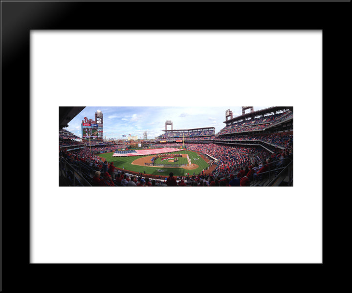 Citizens Bank Park 20x24 Black Modern Wood Framed Art Print Poster