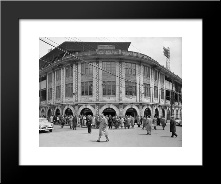 Forbes Field 20x24 Black Modern Wood Framed Art Print Poster