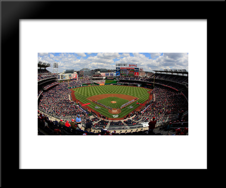 Nationals Park 20x24 Black Modern Wood Framed Art Print Poster