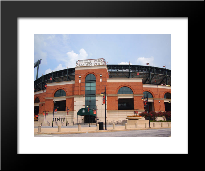 Camden Yards 20x24 Black Modern Wood Framed Art Print Poster
