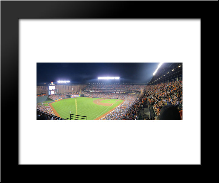 Camden Yards 20x24 Black Modern Wood Framed Art Print Poster