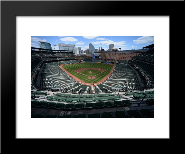Camden Yards 20x24 Black Modern Wood Framed Art Print Poster