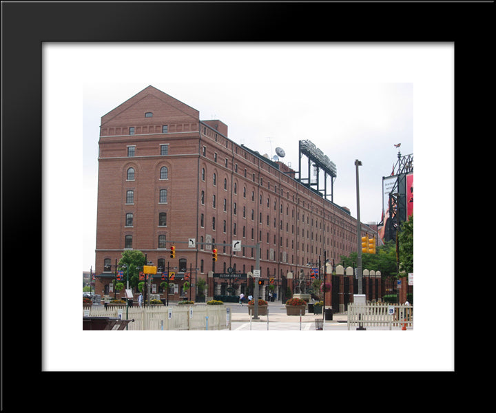 Camden Yards 20x24 Black Modern Wood Framed Art Print Poster