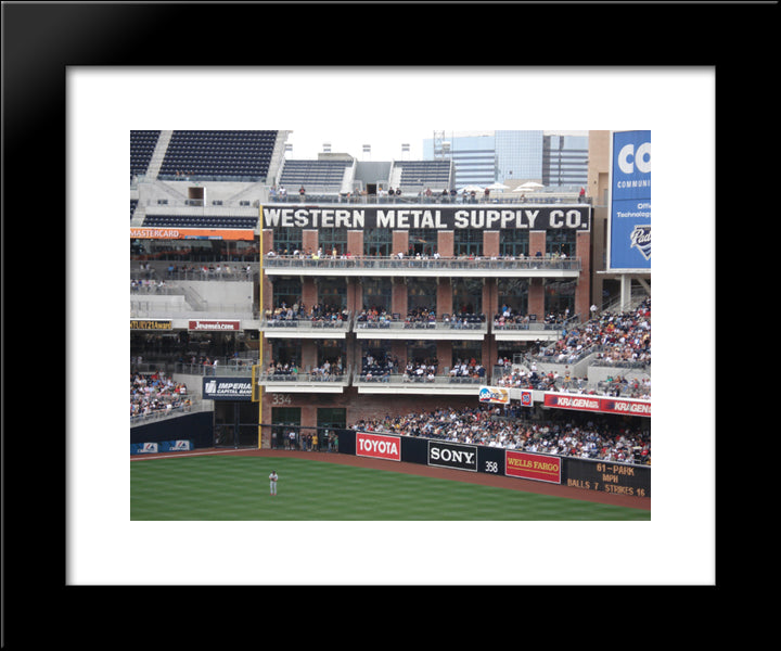 Petco Park 20x24 Black Modern Wood Framed Art Print Poster