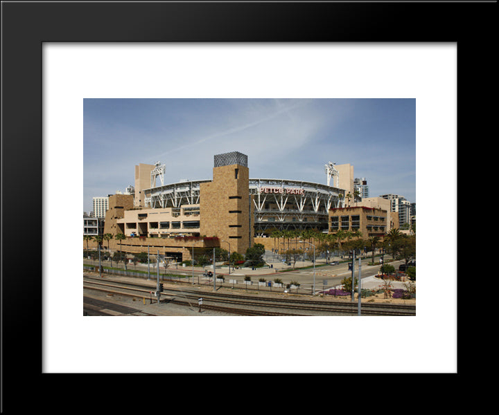 Petco Park 20x24 Black Modern Wood Framed Art Print Poster