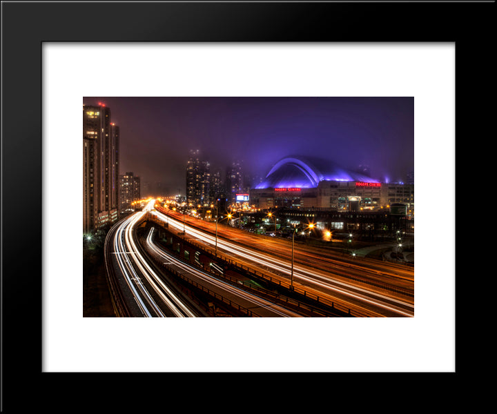 Rogers Centre 20x24 Black Modern Wood Framed Art Print Poster