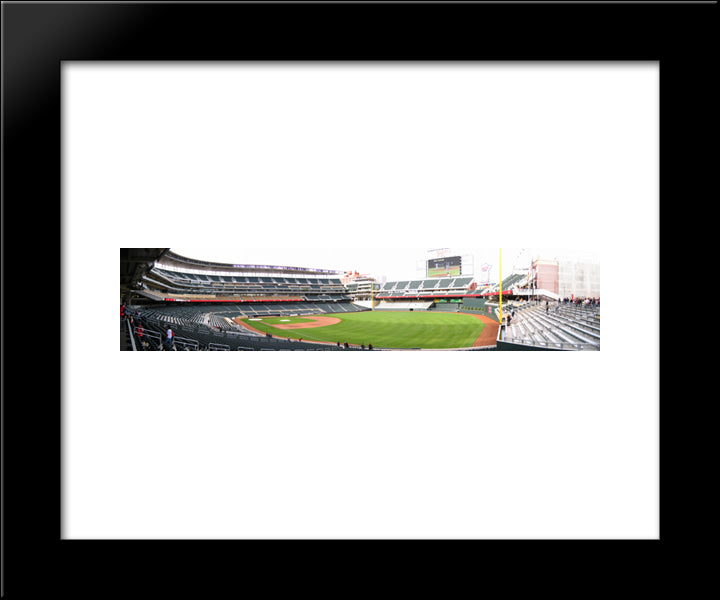Target Field 20x24 Black Modern Wood Framed Art Print Poster