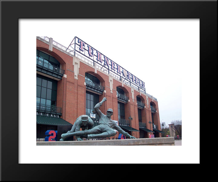 Turner Field 20x24 Black Modern Wood Framed Art Print Poster