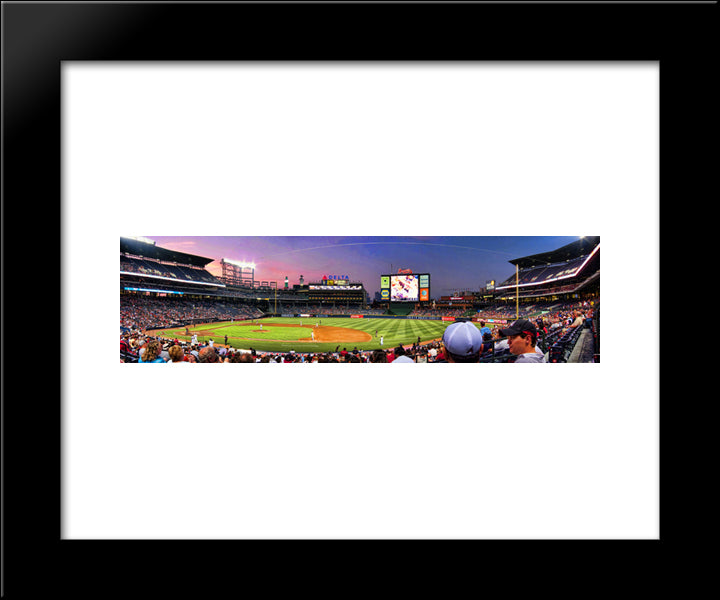 Turner Field 20x24 Black Modern Wood Framed Art Print Poster