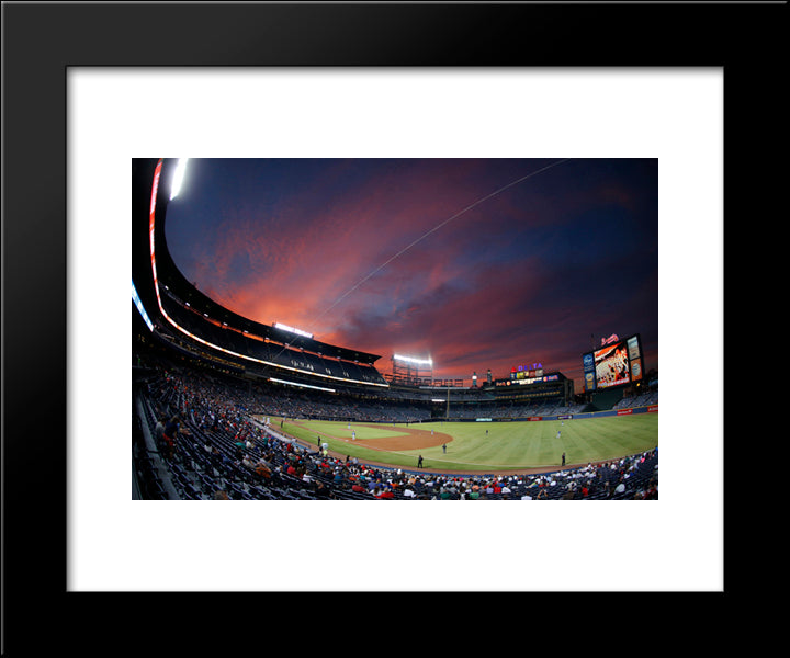 Turner Field 20x24 Black Modern Wood Framed Art Print Poster