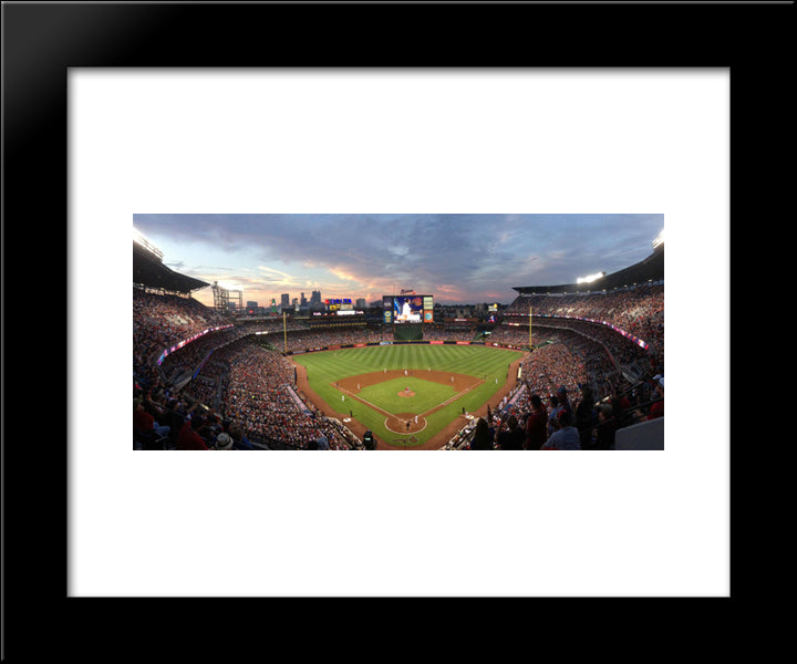 Turner Field 20x24 Black Modern Wood Framed Art Print Poster