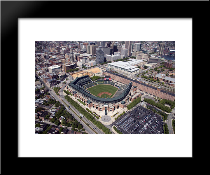 Camden Yards 20x24 Black Modern Wood Framed Art Print Poster