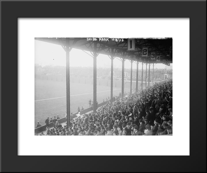 Shibe Park 20x24 Black Modern Wood Framed Art Print Poster