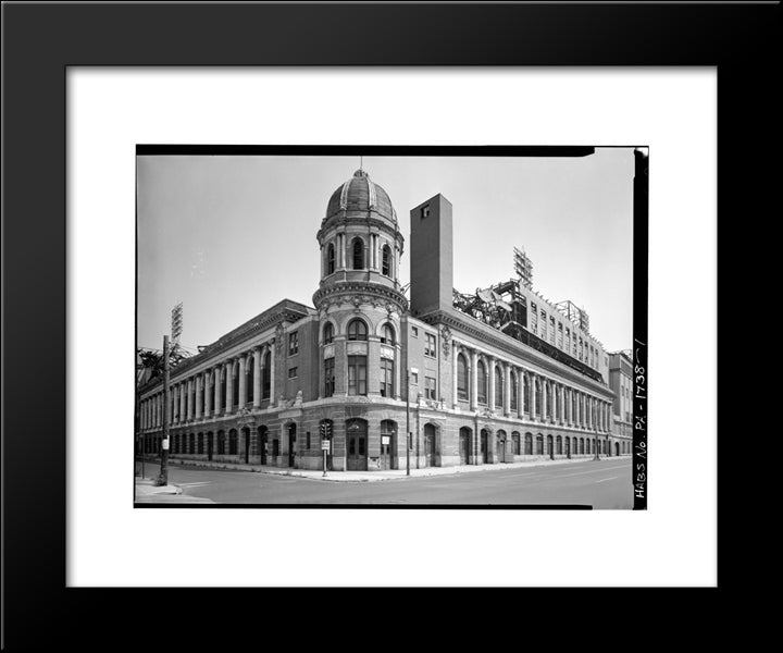 Shibe Park 20x24 Black Modern Wood Framed Art Print Poster