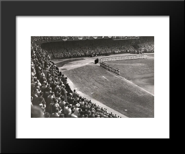 Shibe Park 20x24 Black Modern Wood Framed Art Print Poster