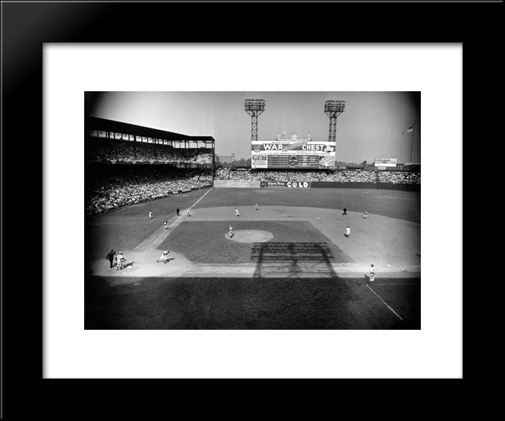 Sportsman'S Park 20x24 Black Modern Wood Framed Art Print Poster