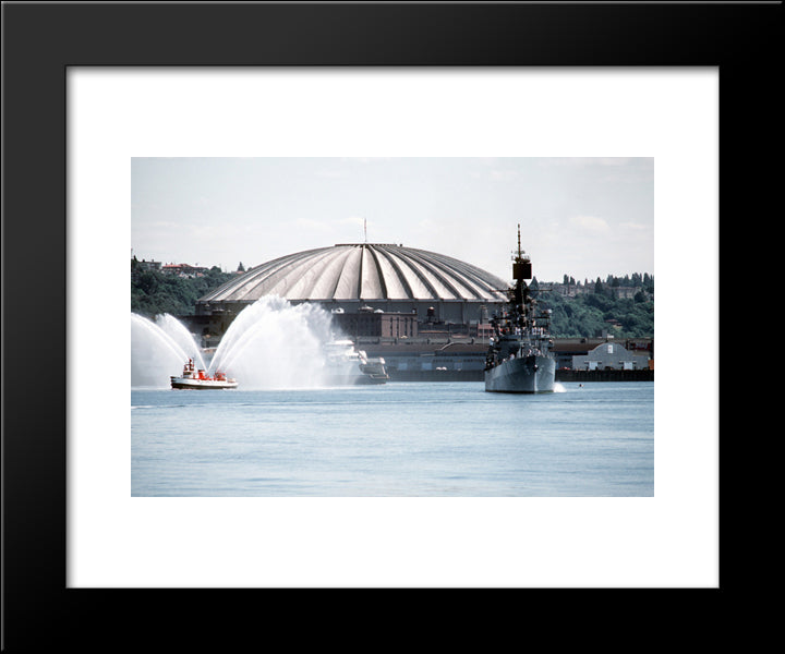 Kingdome 20x24 Black Modern Wood Framed Art Print Poster